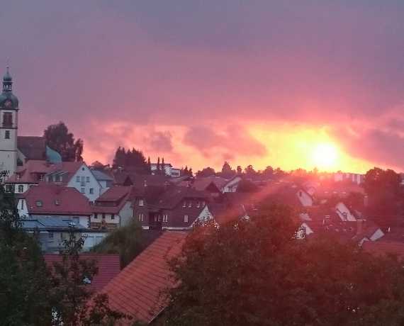 Sonnenuntergang Waldbrunn - Strümpfelbrunn