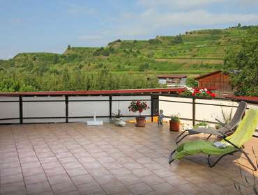 Terrasse für alle Gäste mit Blick in die Weinberge Winzerhof Baumer Vogtsburg - Oberbergen