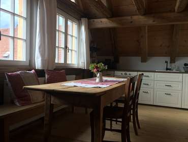 Wohnzimmer mit Küche Sesterhof Gengenbach